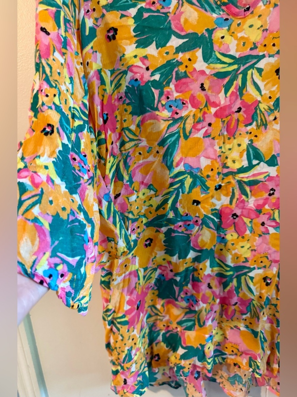 Anne Cole Limited Edition Lady’s Flounce V-Neck Tunic Cover Up, Size XS/S - Picture 5 of 10